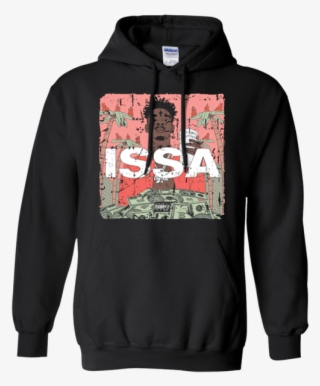 21 Savage Issa Hoodie Sweatshirts S / Black / Sweatshirts - Issa Album By 21 Savage Cd Album