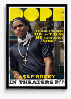 A$ap Rocky Dope Poster - Press Pass Collectibles Tony Revolori Dope Signed Authentic