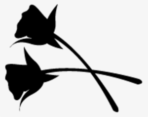 Flower Silhouette - Rose Flower Silhouette Png