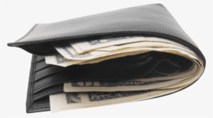Black Wallet With Money Png - Wallet Transparent Background