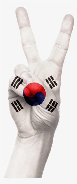 Hand,south - South Korea Flag
