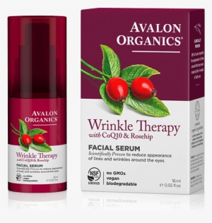 Wrinkle Free Serum - Avalon Organics Wrinkle Therapy Facial Serum With Q10