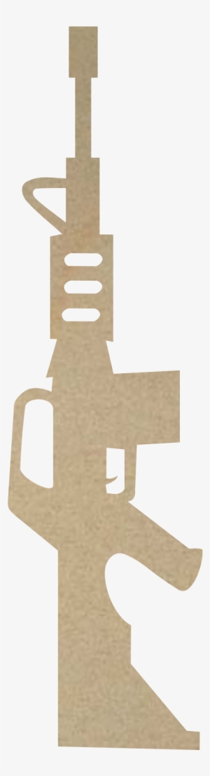 Wooden Ar15 Cutout - Gun