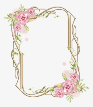 Molduras Flores Png - Moldura De Flores Png