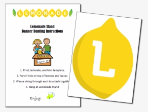 Lemonade Stand Banner - Cartoon