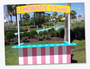 The The Midway Lemonade Girls' New Stand At Summer - Lemonade Stand In A Park