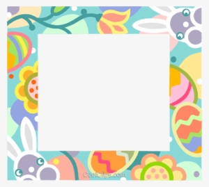 Easter Frame Royalty Free Vector Clip Art Illustration - Frames And Borders