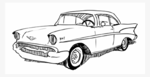 57 Chevy Sketchbook Challenge - Outline Drawing Of 57 Chevys