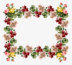 Vintage Frames And Borders - Vintage Floral Border Design