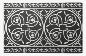 Seamless Gothic Floral Vector Border With Fleur De - Design