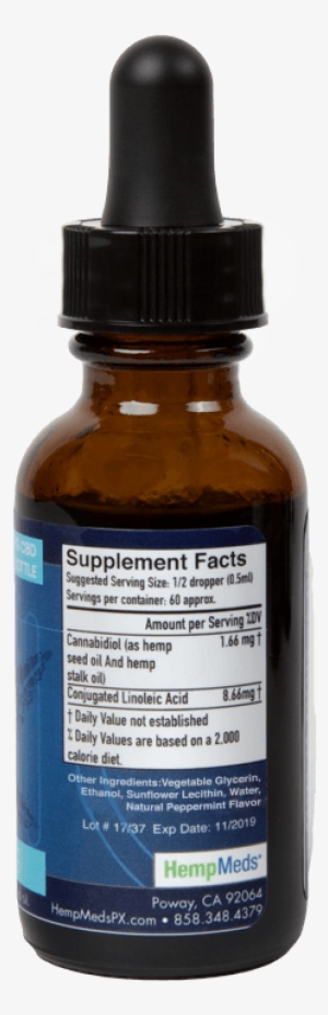 1oz Peppermint Cbd Hemp Oil Drops - Cannabidiol