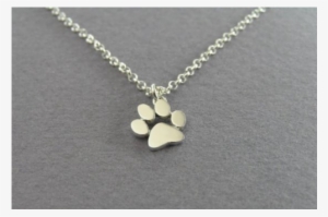 Kitty Cat Paws Necklace - One Paw Print Necklace
