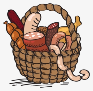 Basket Cartoon Drawing Clip Art