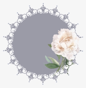 Creative European Texture Flower Transparent Border - .net