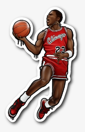 Dunk Contest Mj Vinyl Sticker - Dunk Contest Png