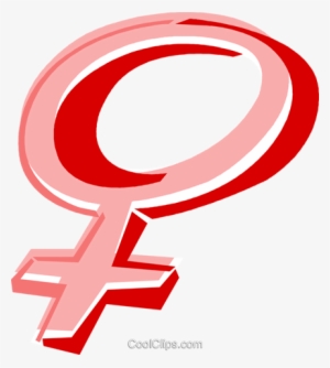 Female Symbol Royalty Free Vector Clip Art Illustration - Símbolo Feminino Png