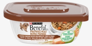 Purina® Beneful® Prepared Meals™ Roasted Chicken Recipe - Purina Beneful Chopped Blends Chicken, Carrots, Peas
