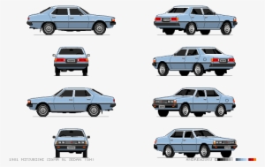 Mitsubishi Sigma Pixel Car - 2d Car Pixel Art