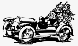 This Free Icons Png Design Of Santa Driving