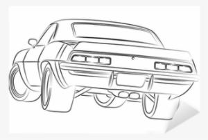 Muscle Car Drawing