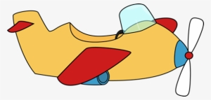 Airplane Aircraft Banner Clip Art Off With Ribbon Png - Transparent Background Airplane Clipart