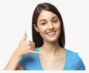 Call Us First - Call Me Hand Gesture