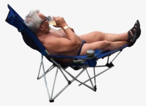Personthis Man In A Lawn Chair On The Side Of The Road - Man On Lawn Chair
