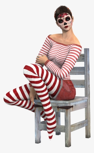 Woman Sitting Chair - Sitting