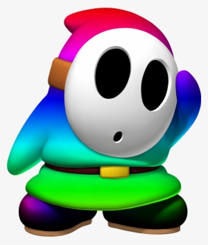 Acl Rainbow Shy Guy - Super Mario Red Character