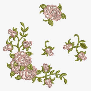 Clip Design Embroidery Png Royalty Free Library - Flower Embroidery Design Png