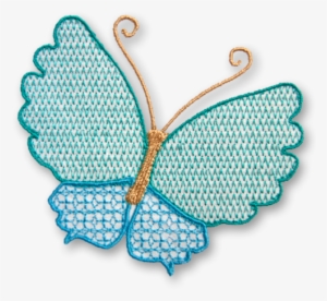 Lacebutterfly2 - Butterfly Embroidery Designs Png