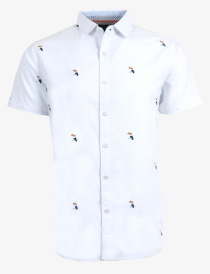 Embroidered Tropical Toucan Shirt - Embroidery