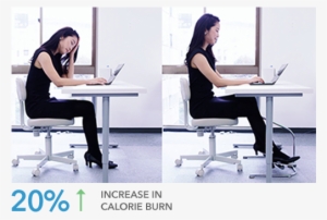 Burn Up To 20% More Calories While Sitting - Desk