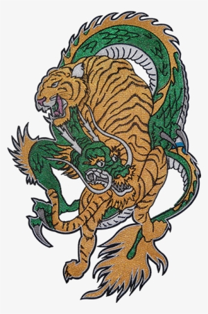 Dragon Tiger Martial Art Patches - Illustration