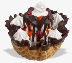 Waffle Bowl Sundae - Dairy Queen Sundaes