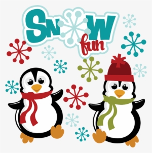Snow Fun Svg Winter Svg Files Snow Svg Files Penguin - Snow Penguin Clip Art