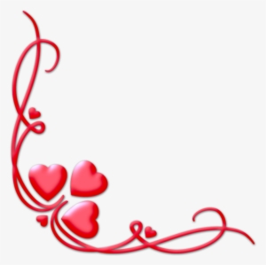 Valentine Transparent Pictures Free - Corner Border Heart Png ...