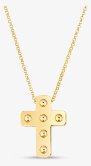 Roberto Coin Pois Moi Mini Cross Necklace