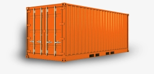 Orange Shipping Containers Png