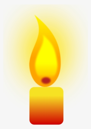 Burning Candle Png 900px Large Size - Candle Burning Clip Art