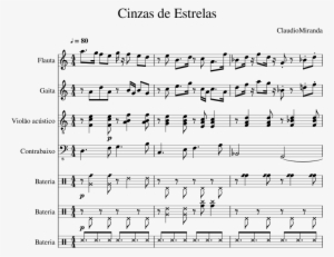 Cinzas De Estrelas Sheet Music Composed By Claudiomiranda - Sheet Music