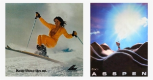 Vintage Poster Slides10 - Keep Those Tips Up Ski Poster