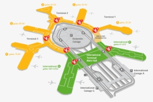 Security Checkpoint Map - San Francisco International Airport Map