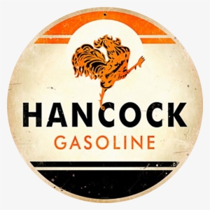 Vintage Hancock Gasoline Sign - Hancock Gasoline