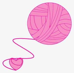 Crochet Clipart Pink Yarn - Yarn Crochet Hook Png