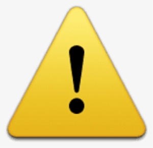 Free Png Ios Emoji Warning Sign Png Images Transparent - Triangle