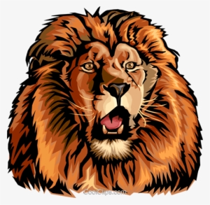 Roaring Lion Royalty Free Vector Clip Art Illustration - Liberty Middle School Logo Madison Al