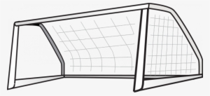 Futbol Poste Vector Clip Art - Soccer Net Clip Art