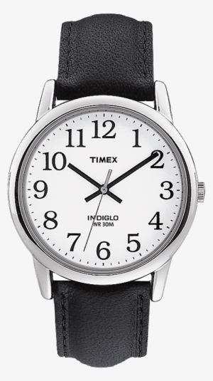 Easy Reader 35mm Leather Strap Watch - Timex Watch Indiglo