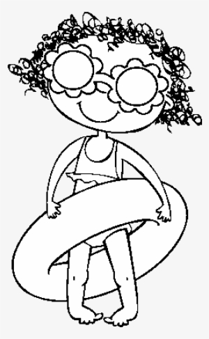 Clipart Transparent Stock Free Pages Of Star Glasses - Desenho De Menina De Biquini